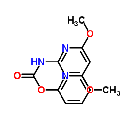 Phenyl (4,6-dimethoxy-2-pyrimidinyl)carbamate Structure