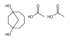 acetic acid,bicyclo[4.2.1]nonane-1,6-diol结构式