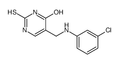 5-[(3-chloroanilino)methyl]-2-sulfanylidene-1H-pyrimidin-4-one Structure