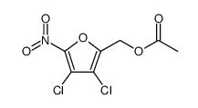 (3,4-DICHLORO-5-NITROFURAN-2-YL)METHYL ACETATE Structure