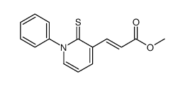 E-3-(2-carbomethoxyvinyl)-1-phenyl-2(1H)-pyridinethione结构式