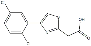 [4-(2,5-Dichlorophenyl)-1,3-thiazol-2-yl]acetic acid结构式