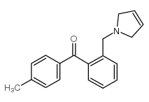 4'-METHYL-2-(3-PYRROLINOMETHYL) BENZOPHENONE Structure