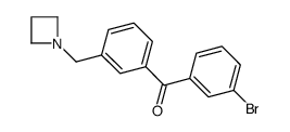 3-AZETIDINOMETHYL-3'-BROMOBENZOPHENONE结构式