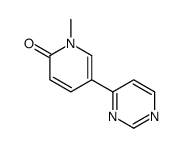1-methyl-5-pyrimidin-4-ylpyridin-2-one Structure