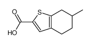 6-甲基-4,5,6,7-四氢苯并[b]噻吩-2-羧酸结构式