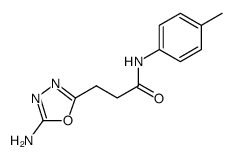 3-(5-amino-1,3,4-oxadiazol-2-yl)-N-(p-tolyl)propanamide Structure