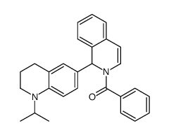 phenyl-[1-(1-propan-2-yl-3,4-dihydro-2H-quinolin-6-yl)-1H-isoquinolin-2-yl]methanone Structure