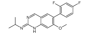 6-(2,4-difluorophenyl)-7-methoxy-N-propan-2-ylquinazolin-2-amine Structure