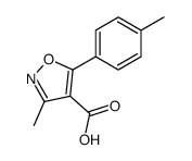 4-Isoxazolecarboxylicacid,3-methyl-5-p-tolyl-(7CI)结构式