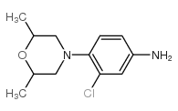 3-chloro-4-(2,6-dimethylmorpholin-4-yl)aniline Structure