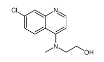 Ethanol, 2-[(7-chloro-4-quinolinyl)methylamino] Structure