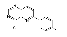 4-chloro-6-(4-fluorophenyl)pyrido[3,2-d]pyrimidine结构式