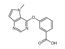 3-(5-methylpyrrolo[3,2-d]pyrimidin-4-yl)oxybenzoic acid Structure