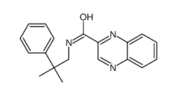 N-(2-methyl-2-phenylpropyl)quinoxaline-2-carboxamide Structure