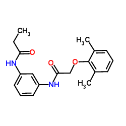 N-(3-{[(2,6-Dimethylphenoxy)acetyl]amino}phenyl)propanamide结构式