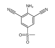 2-amino-5-methylsulfonylbenzene-1,3-dicarbonitrile结构式