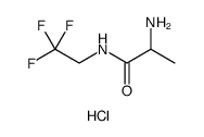 Propanamide, 2-amino-N-(2,2,2-trifluoroethyl)-, hydrochloride structure