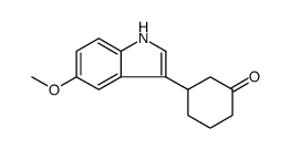 Cyclohexanone, 3-(5-methoxy-1H-indol-3-yl)-, (-) Structure