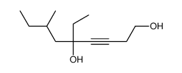 5-ethyl-7-methylnon-3-yne-1,5-diol结构式