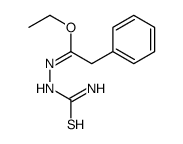 ethyl N-carbamothioyl-2-phenylethanehydrazonate Structure
