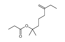 2-methyl-6-methylene-2-octyl propionate Structure