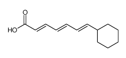 (2E,4E,6E)-7-cyclohexylhepta-2,4,6-trienoic acid Structure