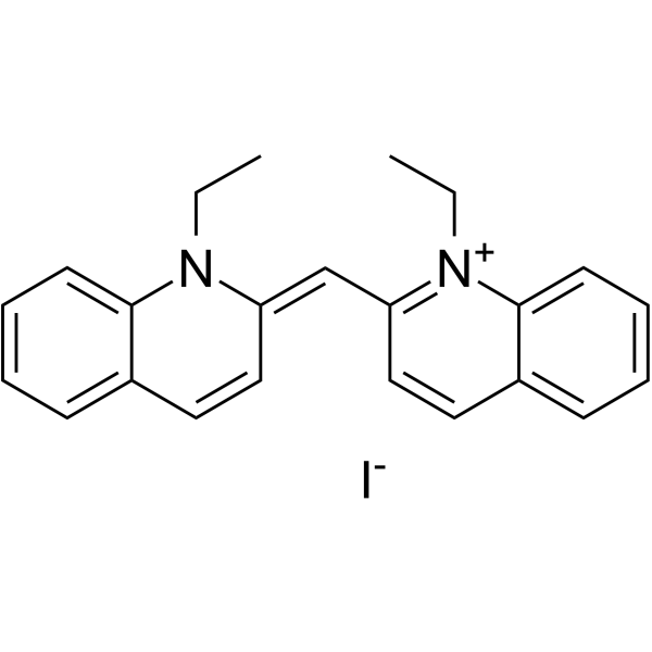 1,1'-Diethyl-2,2'-cyanine iodide structure