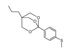 4-(4-methylsulfanylphenyl)-1-propyl-3,5,8-trioxabicyclo[2.2.2]octane Structure