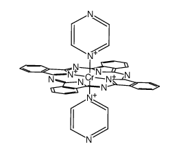 (phthalocyaninato)bis(pyrazine)chromium(II) Structure
