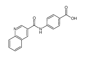 4-[(3-quinolinylcarbonyl)amino]benzoic acid结构式