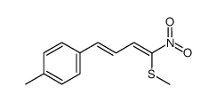 1-methyl-4-[(1E,3Z)-(4-methylsulfanyl-4-nitrobuta-1,3-dienyl)]benzene结构式