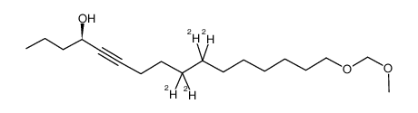 (R)-(+)-[9,9,10,10-2H4]-17,19-dioxa-5-icosyn-4-ol结构式