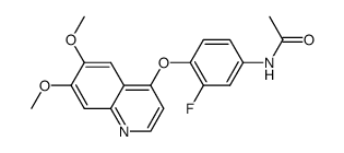 N-(4-(6,7-dimethoxyquinolin-4-yloxy)-3-fluorophenyl)acetamide Structure