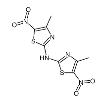 bis-(4-methyl-5-nitro-thiazol-2-yl)-amine Structure