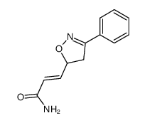 3-(3-phenyl-4,5-dihydro-isoxazol-5-yl)-acrylic acid amide Structure