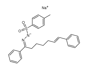 sodium salt of (E)-1,7-diphenyl-6-hepten-1-one N-tosylhydrazone结构式
