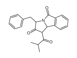 3-Benzyl-1-isobutyryl-1,9b-dihydro-pyrrolo[2,1-a]isoindole-2,5-dione结构式
