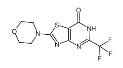 2-morpholin-4-yl-5-(trifluoromethyl)[1,3]thiazolo[4,5-d]pyrimidin-7(6H)-one Structure