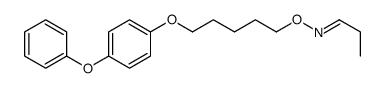 N-[5-(4-phenoxyphenoxy)pentoxy]propan-1-imine Structure