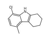 8-chloro-5-methyl-1,2,3,4-tetrahydro-carbazole结构式