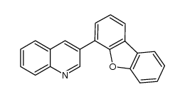 3-(4-dibenzofuranyl)quinoline结构式