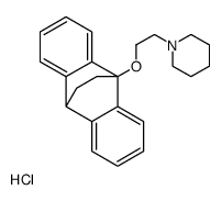 9-(2-Piperidinoethoxy)-9,10-dihydro-9,10-ethanoanthracene hydrochloride Structure
