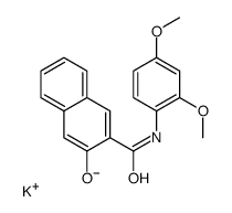 potassium,3-[(2,4-dimethoxyphenyl)carbamoyl]naphthalen-2-olate结构式