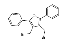 3,4-bis(bromomethyl)-2,5-diphenylfuran结构式