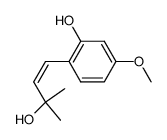(Z)-o-(3-hydroxy-3-methylbut-1-enyl)-5-methoxyphenol Structure