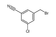 3-(bromomethyl)-5-chlorobenzonitrile结构式