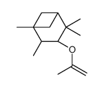 (3S,4S)-2,2,4,5-tetramethyl-3-prop-1-en-2-yloxybicyclo[3.1.1]heptane结构式