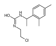 1-(2-chloroethyl)-3-[1-(2,4-dimethylphenyl)ethyl]urea结构式