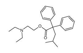 4-methyl-2,2-diphenyl-valeric acid-(2-diethylamino-ethyl ester) Structure